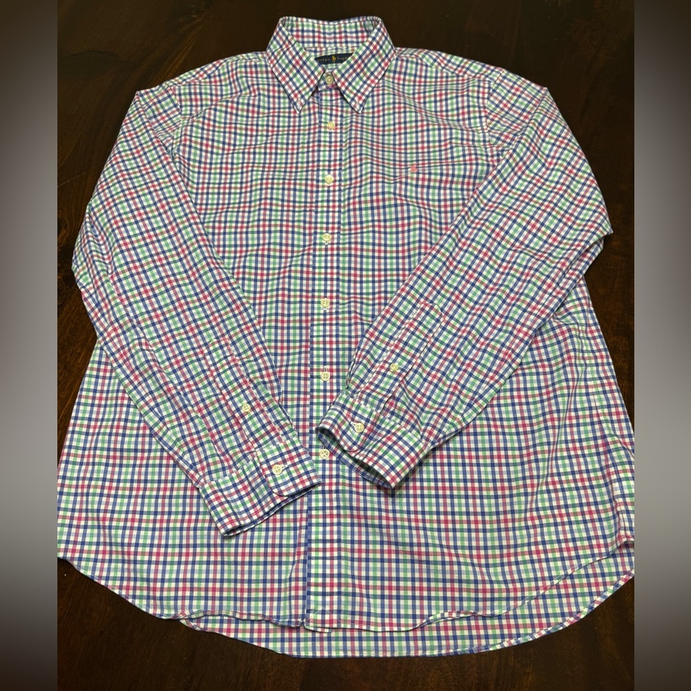 XL Ralph Lauren Classic Fit Men's Multicolor Checkered Shirt